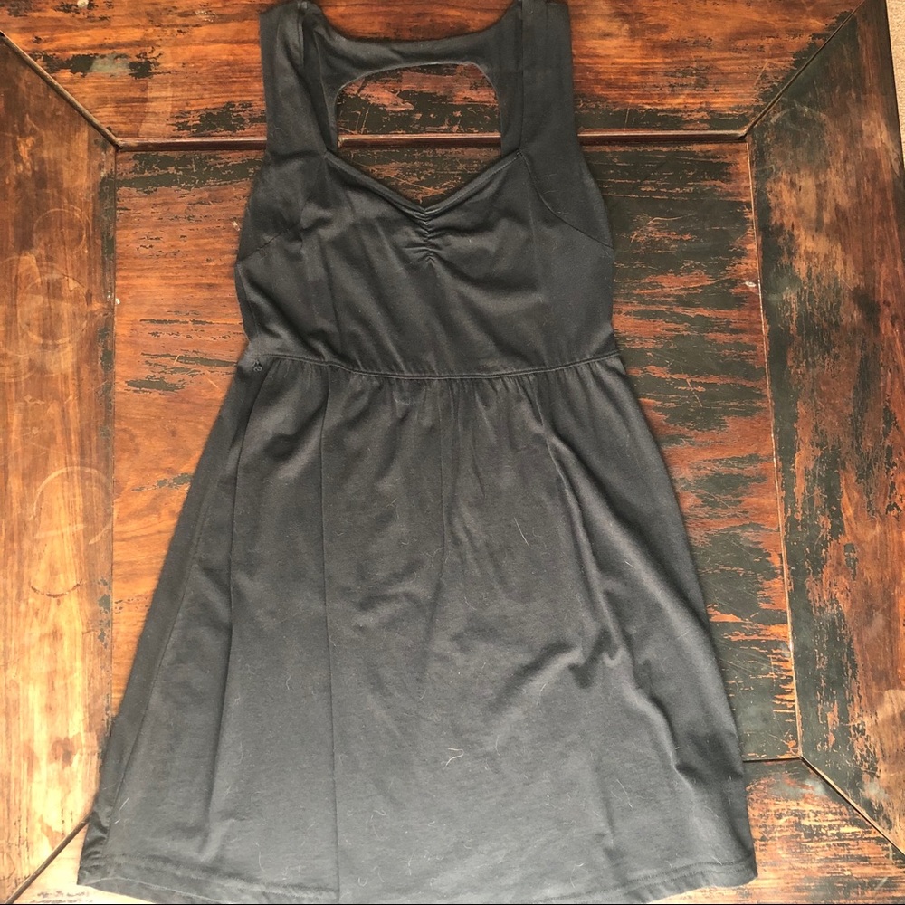 Black mini dress